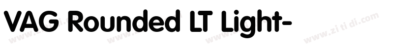 VAG Rounded LT Light字体转换